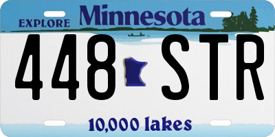 MN license plate 448STR
