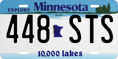 MN license plate 448STS