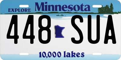 MN license plate 448SUA