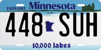 MN license plate 448SUH