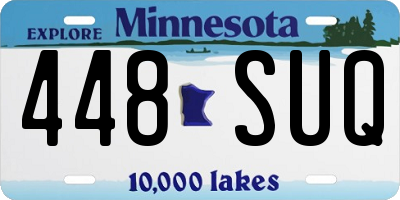 MN license plate 448SUQ