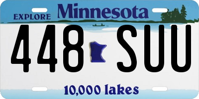 MN license plate 448SUU