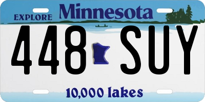 MN license plate 448SUY