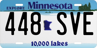 MN license plate 448SVE