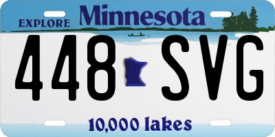 MN license plate 448SVG