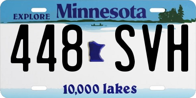 MN license plate 448SVH