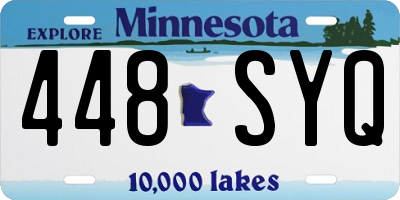 MN license plate 448SYQ