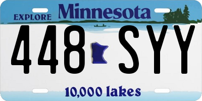 MN license plate 448SYY