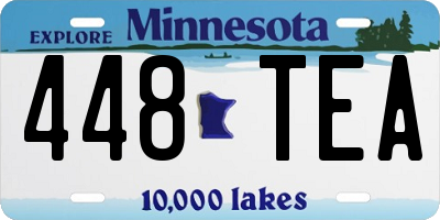MN license plate 448TEA