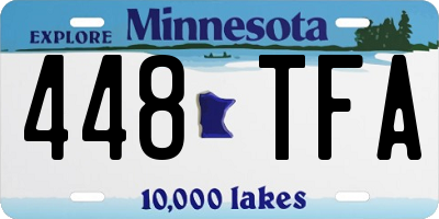MN license plate 448TFA