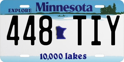 MN license plate 448TIY