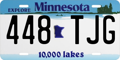 MN license plate 448TJG