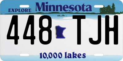 MN license plate 448TJH