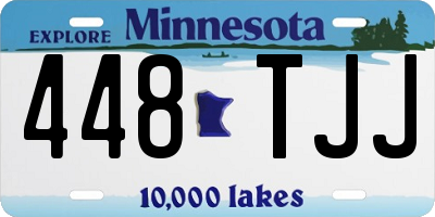 MN license plate 448TJJ