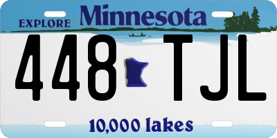 MN license plate 448TJL