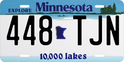 MN license plate 448TJN