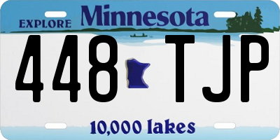 MN license plate 448TJP