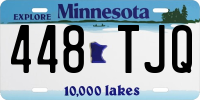 MN license plate 448TJQ