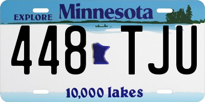 MN license plate 448TJU