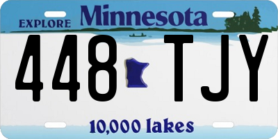 MN license plate 448TJY