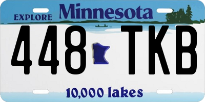 MN license plate 448TKB
