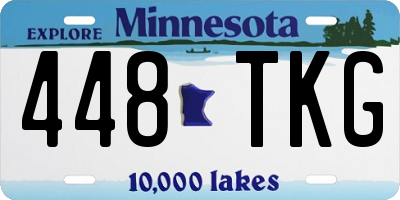 MN license plate 448TKG
