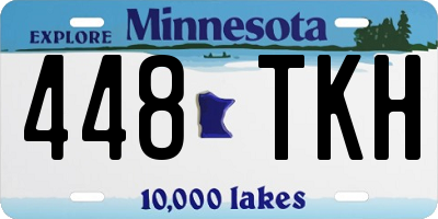 MN license plate 448TKH