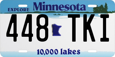 MN license plate 448TKI