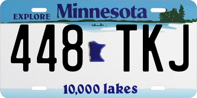 MN license plate 448TKJ
