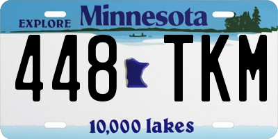 MN license plate 448TKM