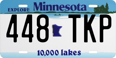 MN license plate 448TKP