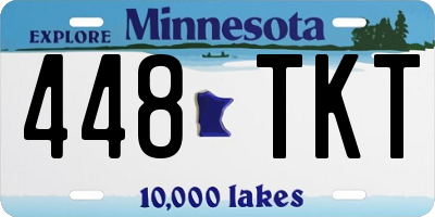 MN license plate 448TKT