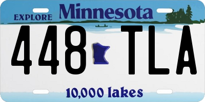 MN license plate 448TLA