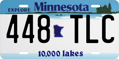 MN license plate 448TLC