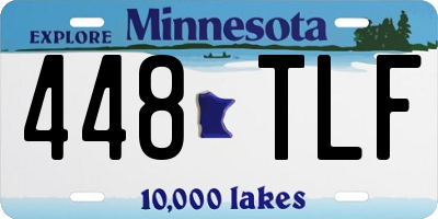 MN license plate 448TLF