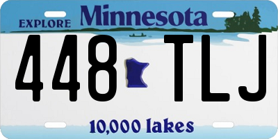 MN license plate 448TLJ