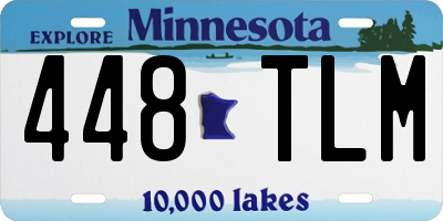 MN license plate 448TLM