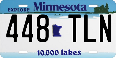 MN license plate 448TLN