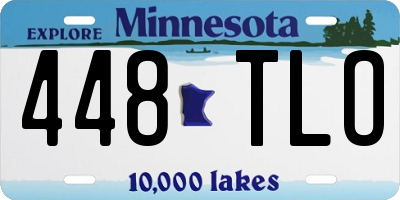 MN license plate 448TLO