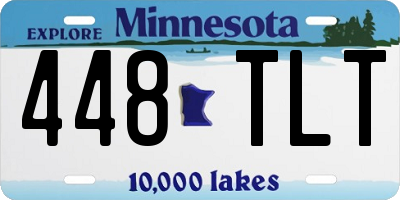 MN license plate 448TLT