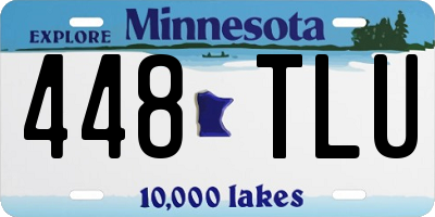 MN license plate 448TLU