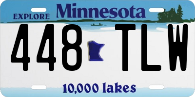MN license plate 448TLW