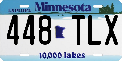 MN license plate 448TLX