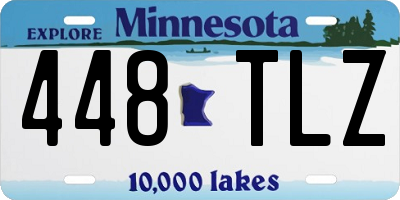 MN license plate 448TLZ