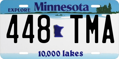 MN license plate 448TMA