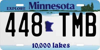 MN license plate 448TMB