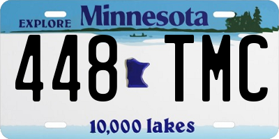 MN license plate 448TMC