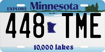 MN license plate 448TME