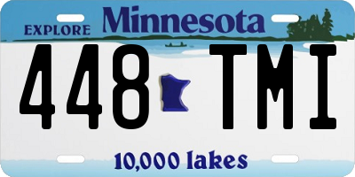 MN license plate 448TMI