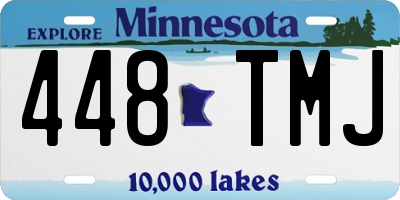 MN license plate 448TMJ